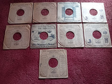 9 X Original  Vintage HMV 78