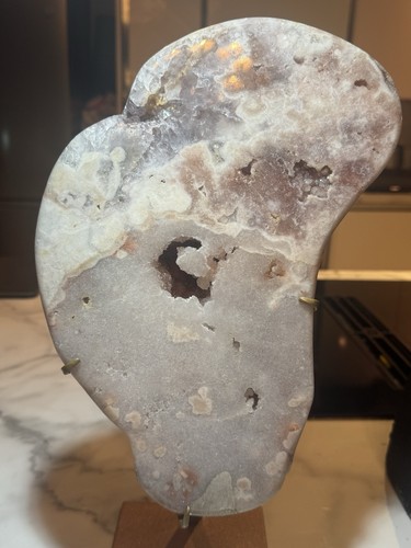 Large pink amethyst standing - amethyst,