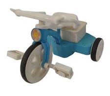 Mattel Baby Trike N Go Tricycle Toy Girls Blue White Vintage Sounds Pedals