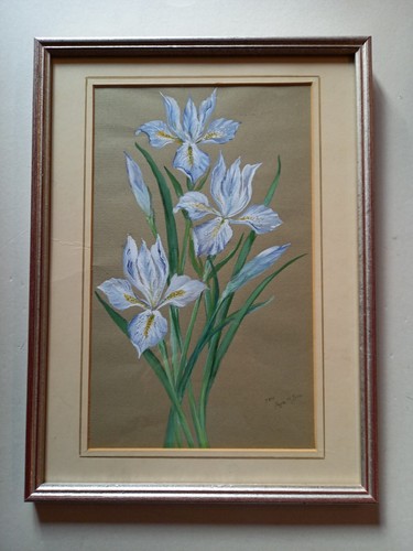 Framed acrylic iris - framed,