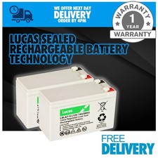 2 x Lucas 7ah 12v Sealed Battery