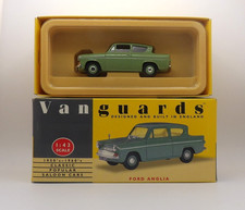 VANGUARDS VA1001 FORD ANGLIA PALE GREEN MINT BOXED 1:43