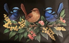 150 Shaped Piece Wooden Jigsaw Puzzle The Wren Song Trio By Art Australia 