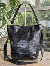 Russell And Bromley Black Croc