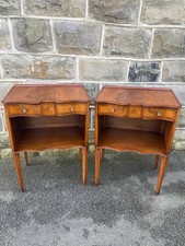 Pair Antique Mahogany Bedside