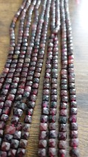 Natural Garnet Beads Faceted