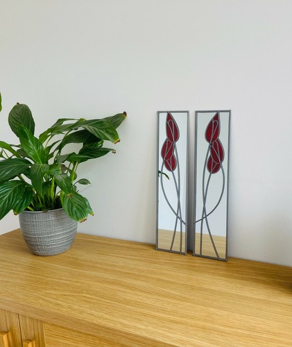10x40cm tulip pair - 10x40cm, red