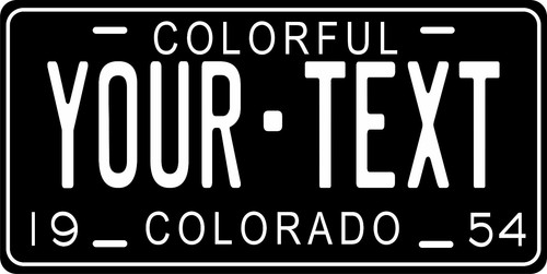 Colorado 1954 license plate - colorado,