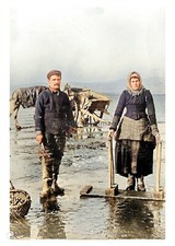 ptc4910 - Lancs - An early view of some Cockle Pickers in Garstang - print 6x4 