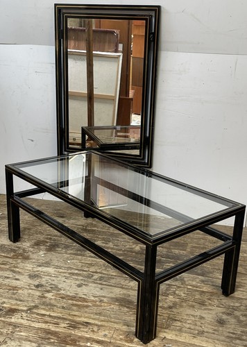 Mid century retro black gold - century,