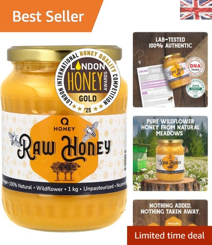 Gold raw wildflower honey - raw, 1kg