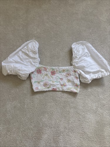 Zara floral crop - crop, top