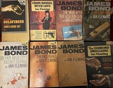 8 Ian Fleming James Bond Collection - Vintage Pan Paperbacks Lot 1960’s - VG