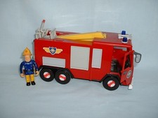 FIREMAN SAM Friction Powered JUPITER FIRE ENGINE TRUCK & Action Figure Toy Set