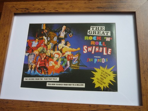 Poster framed music gig - framed,