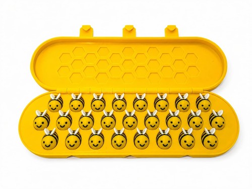 Printed bee peg solitaire - bee,