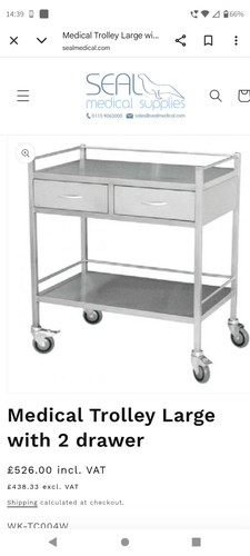 Draw medical trolley - draw,