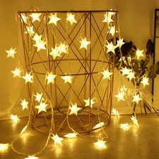 LED Star Fairy Lights Outdoor