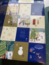 GIBSONS advent jigsaw puzzles CHRISTMAS STREET 12x80 PIECE each 18x10cm CALENDAR