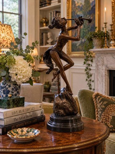 Solid bronze sculpture - bronze,