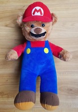 Super Mario Build A Bear Teddy Plush Soft Toy Nintendo 13" seated,16"full length