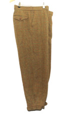 TAILORED FULLY LINED TWEED SHOOTING BREEKS PLUS TWO 34"W 27"L GREEN