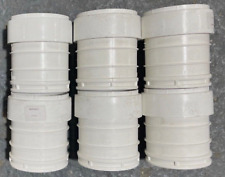 6 x Polypipe Terrain Solvent Soil 82mm 3" Straight Coupling Union 111.3W Job Lot