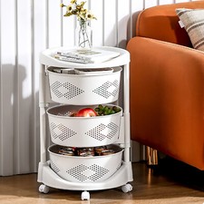 Kitchen Storage Cart Rotating