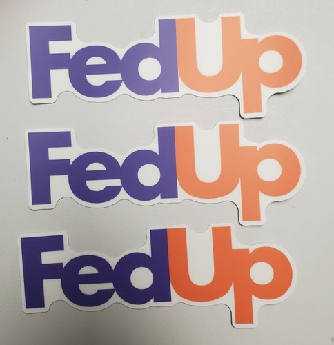 Fed stickers fedex parody - fed, 3