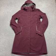 Patagonia Jacket Womens Medium Red Lash Point Parka H2NO Hood Lined Coat Lady*