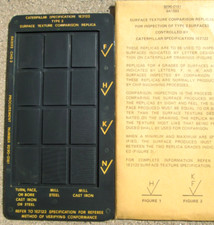 Caterpillar 1E2122 Type 2 Surface Texture Comparison Replica in Paper Sleeve