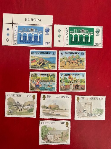 Stamps guernsey 3 - qe, guernsey,