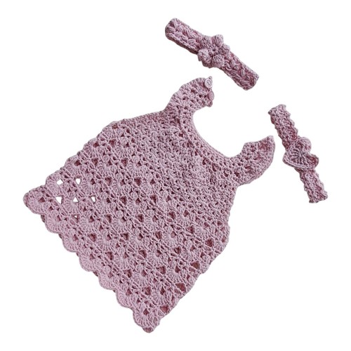 Baby hand crochet lacy - hand, tunic