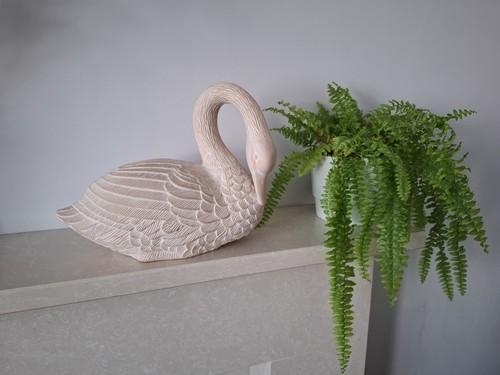 Elegant terracotta swan - elegant,