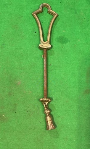 Antique brass finial chain - brass,