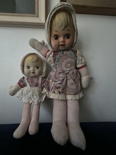 Two Vintage Dolls Soft Bodies