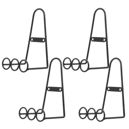 4pcs black metal - black,