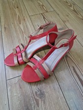 Ladies M&S Orange Leather