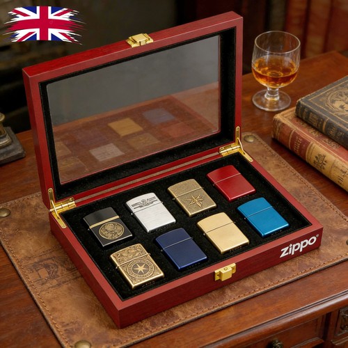 Zippo glass front display case - zippo,