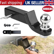 2" 50mm Trailer Ball Mount Tongue Hitch Receiver Heavy Duty Towbar Caravan Truck