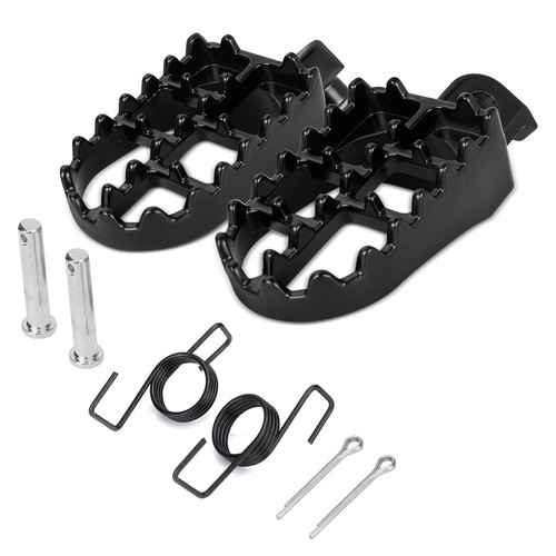Black foot pegs dirt bike - black,