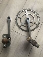48T Crank Off  1940-50 New Hudson Bike .odd Pedals bsa Logo On Arms To Restore