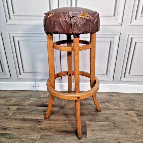 Vintage industrial bar stool - vintage,