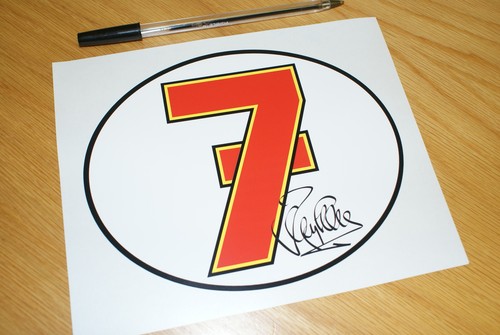 Barry sheene number sticker - barry, 7