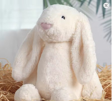 Rabbit Doll Blue Shy Floppy Ear Bunny Plush Toy , Soft Stuffed Animal Doll