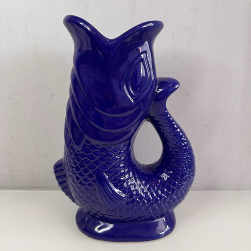Blue gurgling jug pitcher koi - blue,