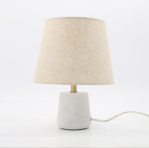 White marble table - white,