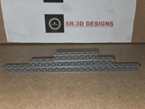 Model railway lattice bridge - lattice,