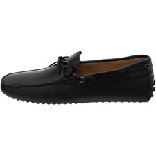Tod's Black Leather City Gommino Loafers