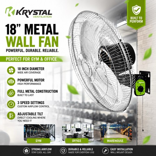 Wall fan metal - 18”,